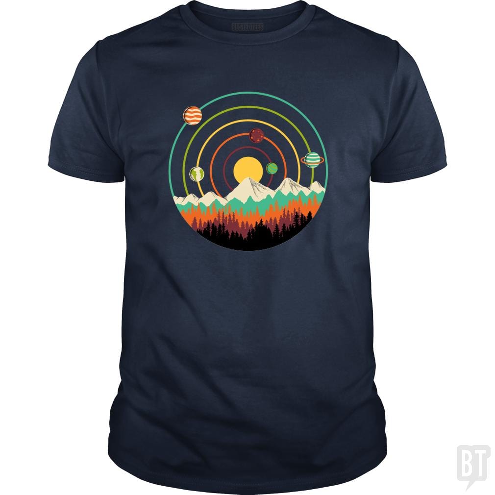 Planets Lanscape - BustedTees.com