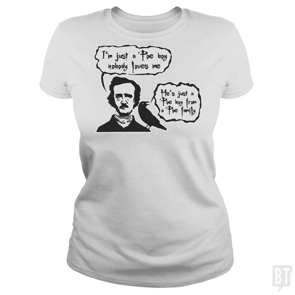 Bohemian Poe, Edgar Allan Poe, Raven - BustedTees.com