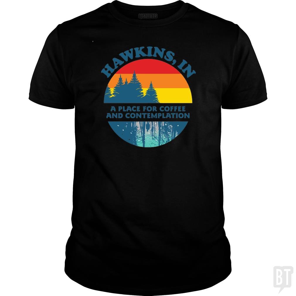 STRANGER THINGS ? Hawkins, IN - BustedTees.com