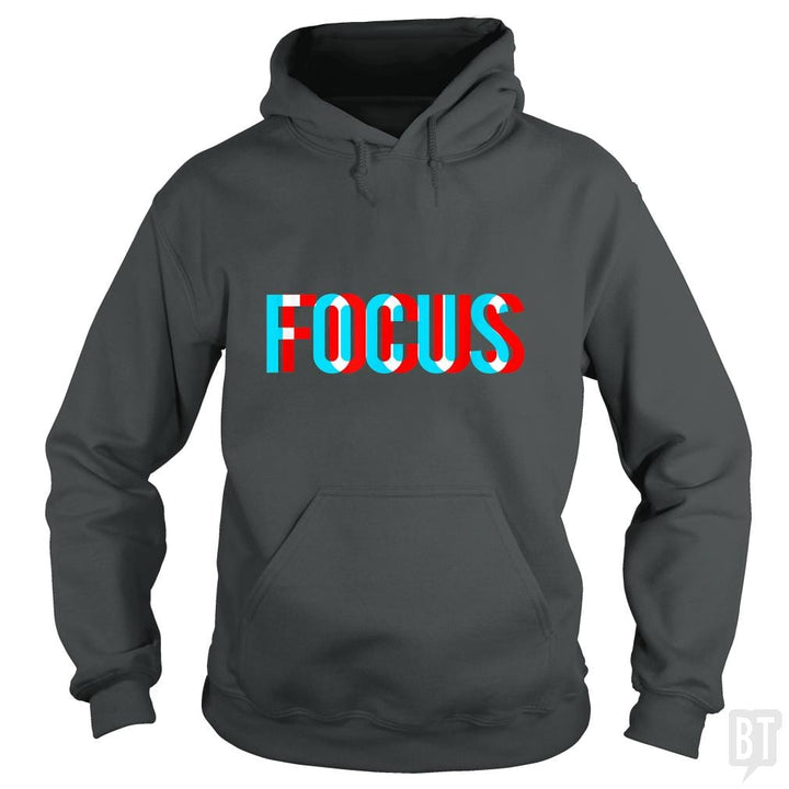 Focus- Optical Illusion Trippy Motivational - BustedTees.com