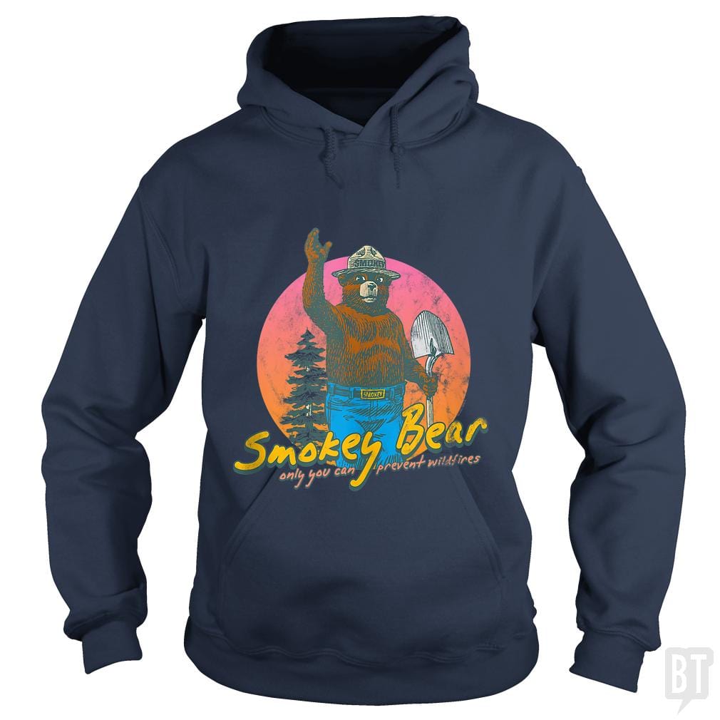 Smokey Bear Retro - BustedTees.com