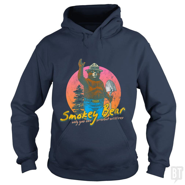 Smokey Bear Retro - BustedTees.com