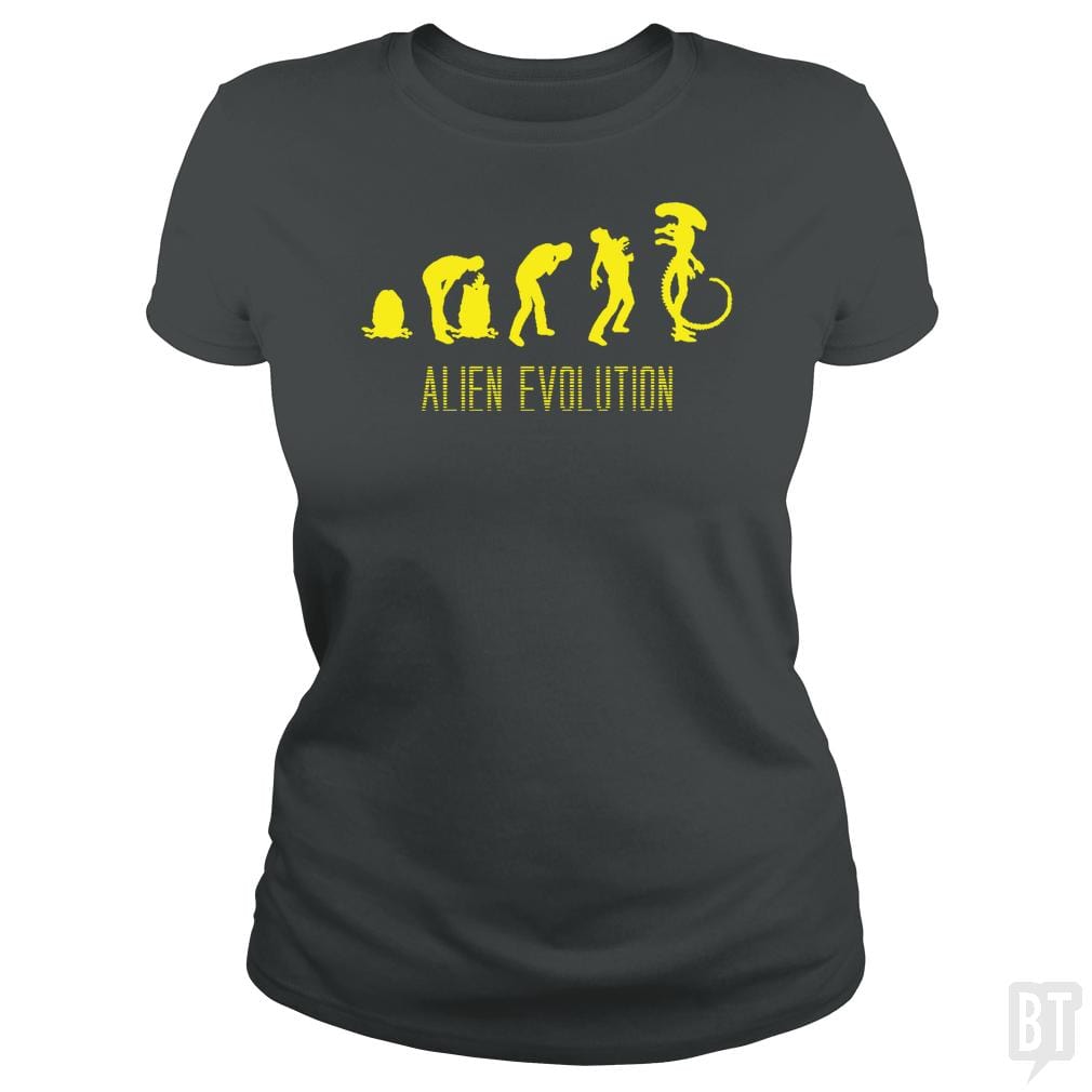 Alien Evolution - BustedTees.com
