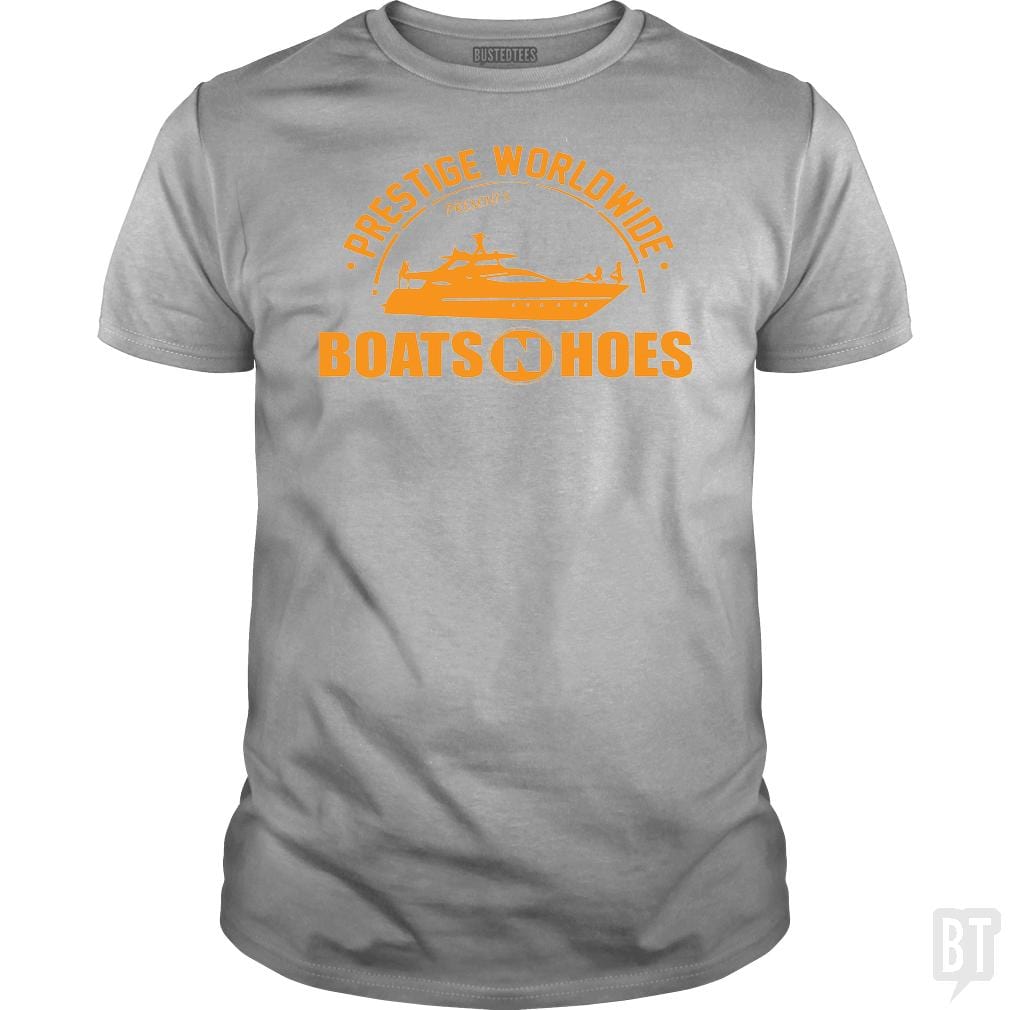 Prestige Worldwide Presents Boats and Hoes shirt - BustedTees.com