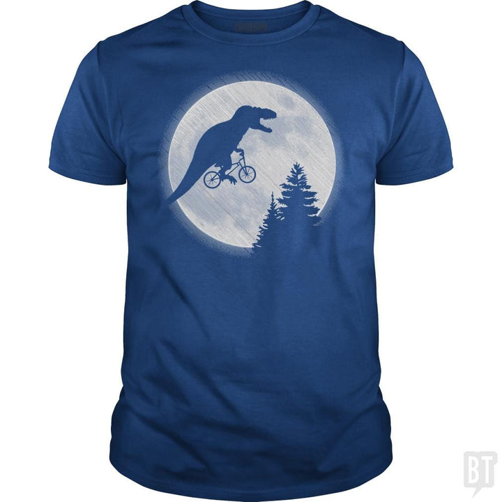Dino Goes To The Moon - BustedTees.com