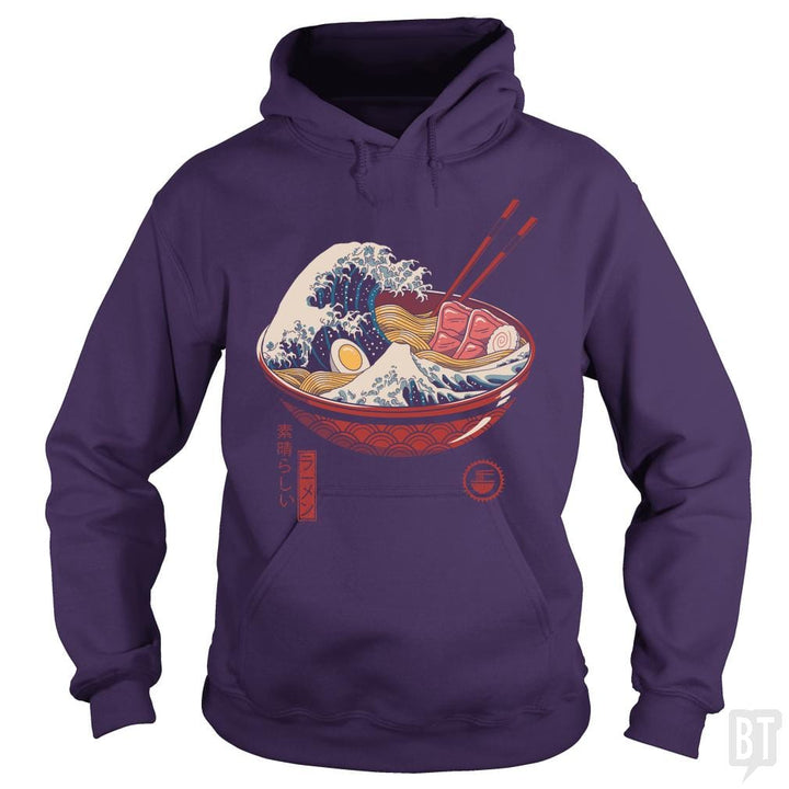 Great Ramen Wave - BustedTees.com