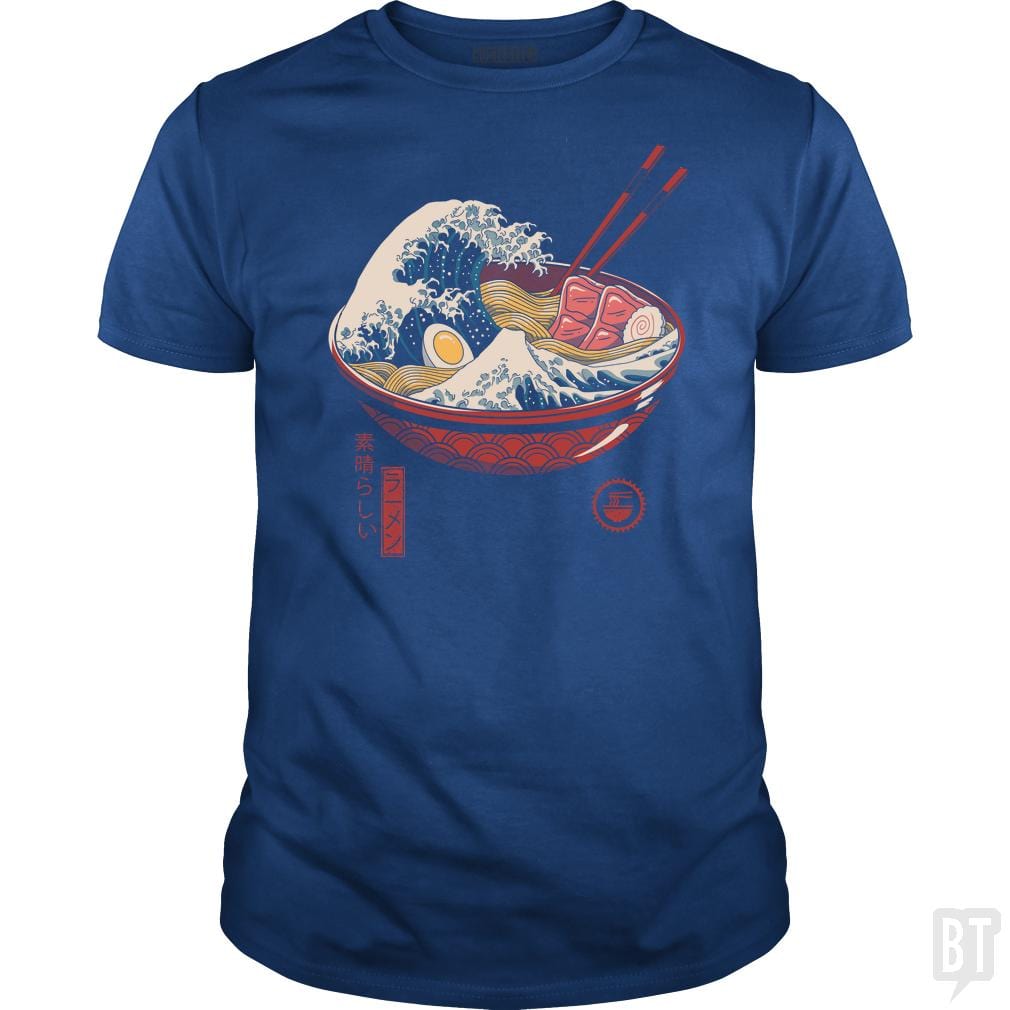 Great Ramen Wave - BustedTees.com