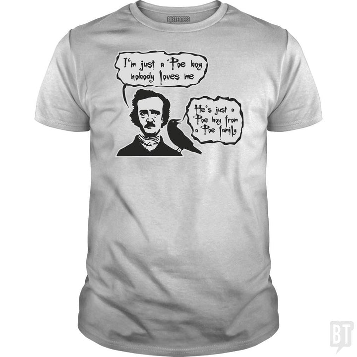 Bohemian Poe, Edgar Allan Poe, Raven - BustedTees.com
