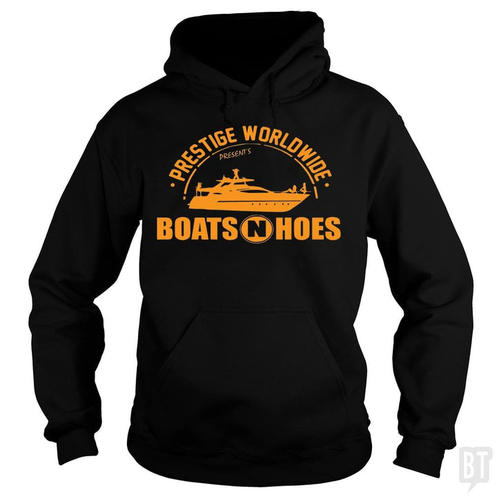 Prestige Worldwide Presents Boats and Hoes shirt - BustedTees.com