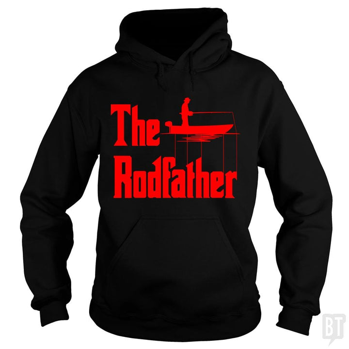 The Rodfather. Funny Fishing Tshirt for Fisherman - BustedTees.com