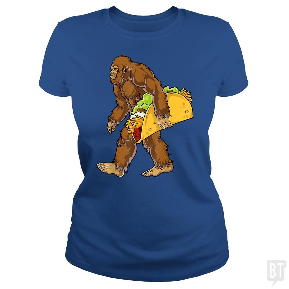 Bigfoot Carrying Taco - BustedTees.com