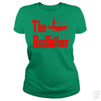 Load image into Gallery viewer, The Rodfather. Funny Fishing Tshirt for Fisherman - BustedTees.com

