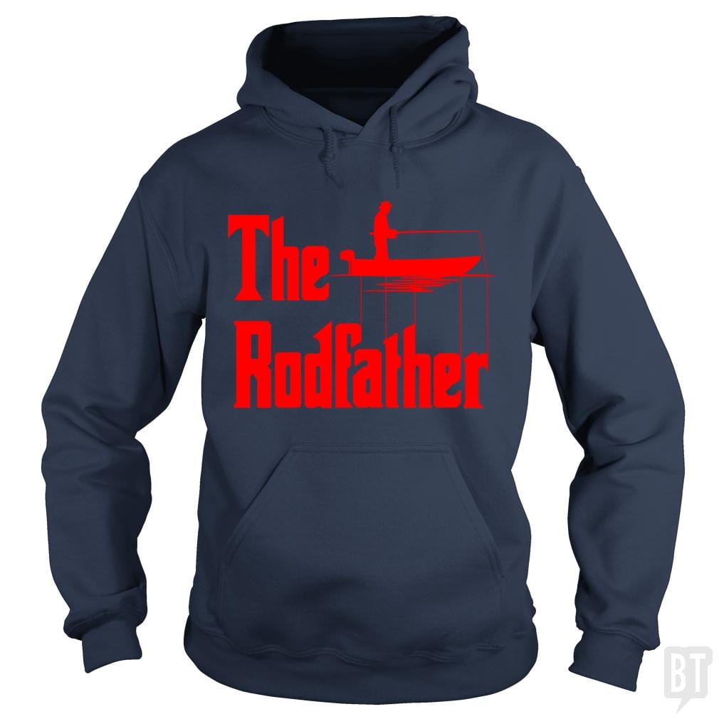 The Rodfather. Funny Fishing Tshirt for Fisherman - BustedTees.com