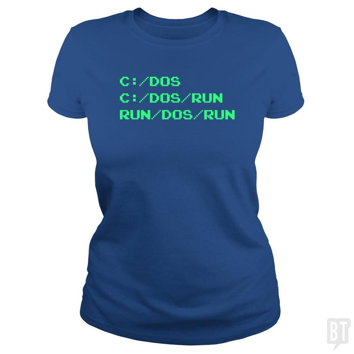 Run/DOS/Run - BustedTees.com