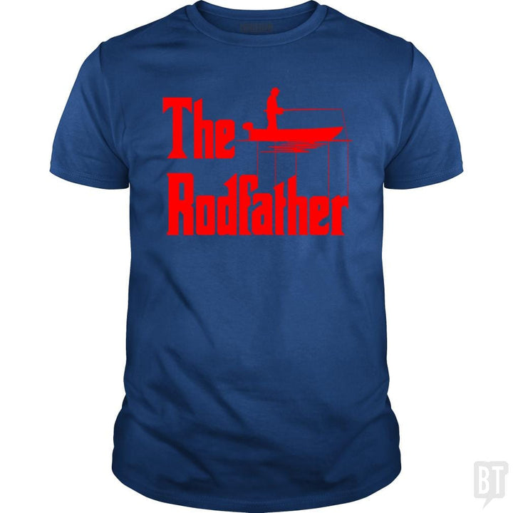 The Rodfather. Funny Fishing Tshirt for Fisherman - BustedTees.com