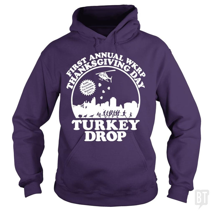 Funny Turkey Thanksgiving Day Shirt Wkrp-Turkey-Dr - BustedTees.com