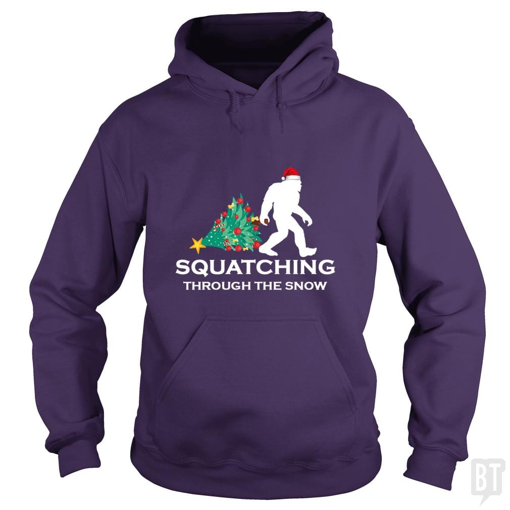 Funny Sasquatch Christmas Gift Squatching Bigfoot - BustedTees.com