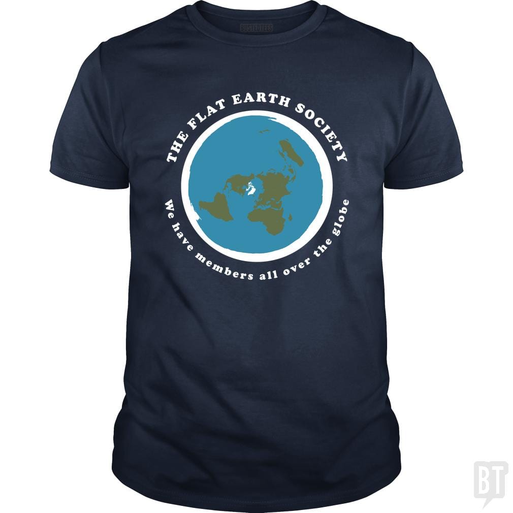 Flat Earth Society - BustedTees.com