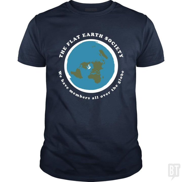 Flat Earth Society - BustedTees.com