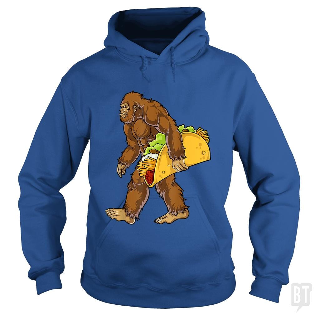 Bigfoot Carrying Taco - BustedTees.com