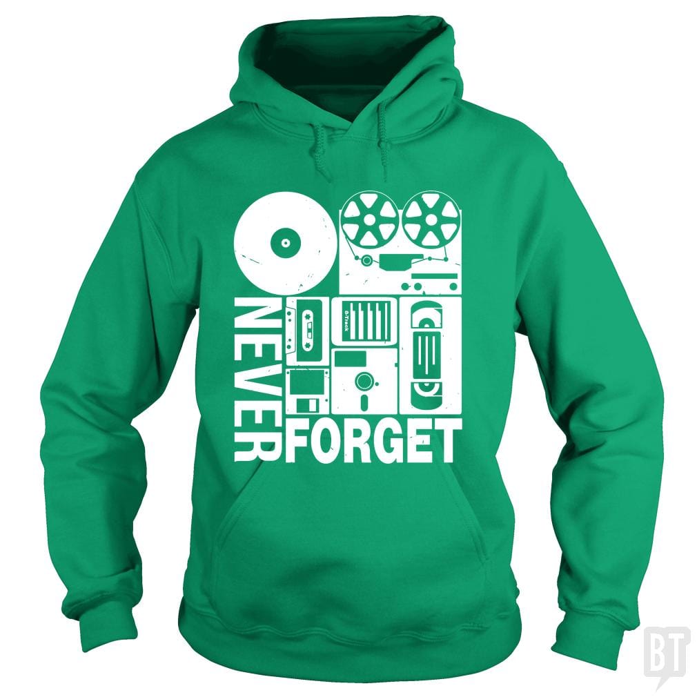 Never Forget Cassette Tape Disk Floppy - BustedTees.com