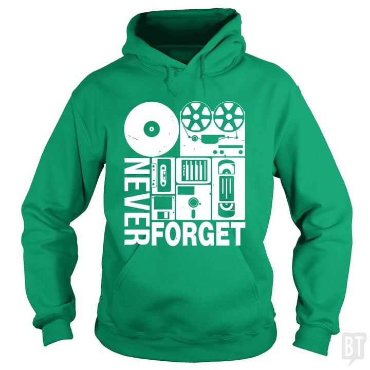 Never Forget Cassette Tape Disk Floppy - BustedTees.com