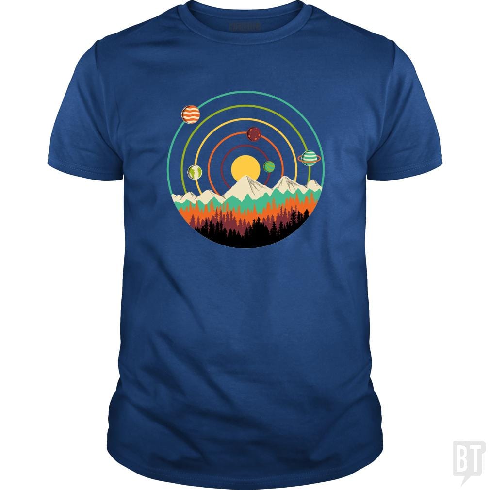 Planets Lanscape - BustedTees.com