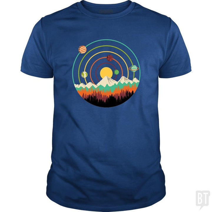 Planets Lanscape - BustedTees.com