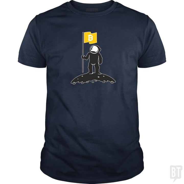 Bitcoin To The Moon Tee Bitcoin Shirt - BustedTees.com