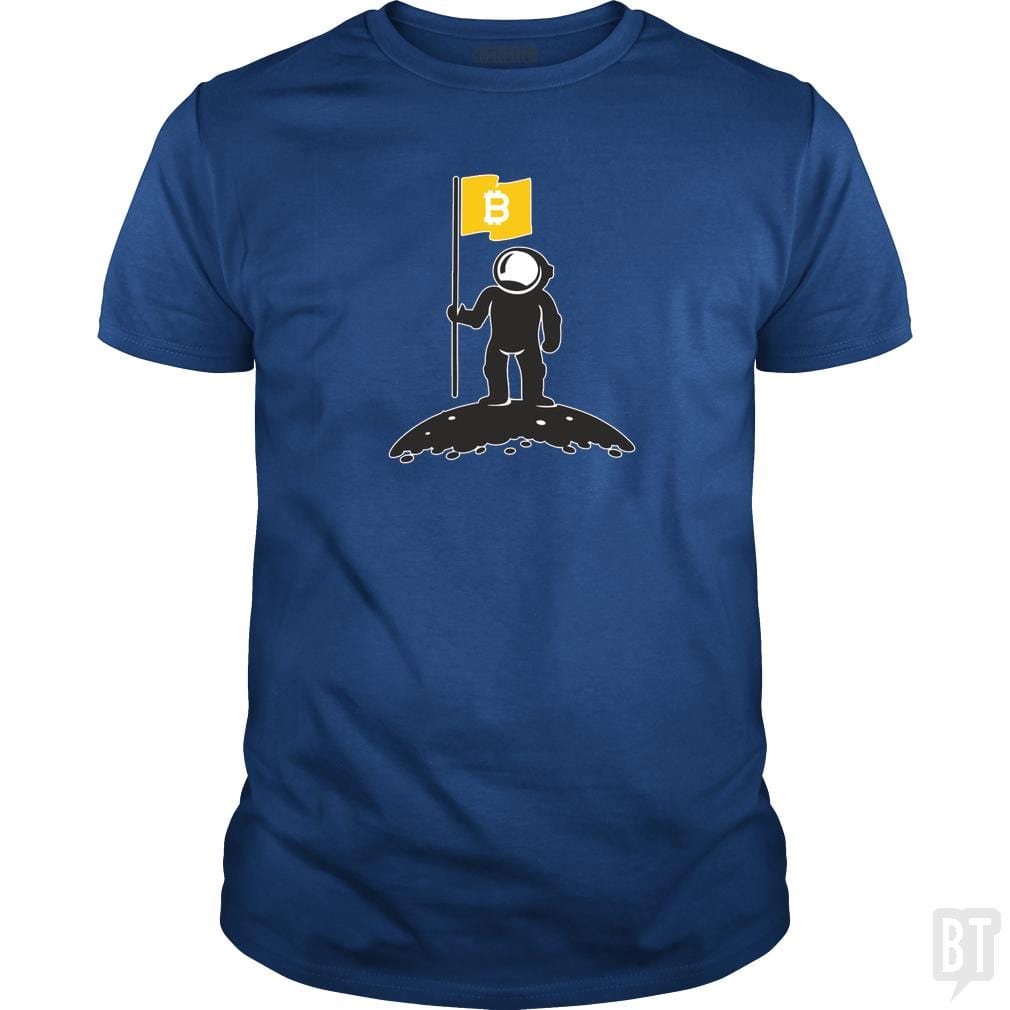 Bitcoin To The Moon Tee Bitcoin Shirt - BustedTees.com