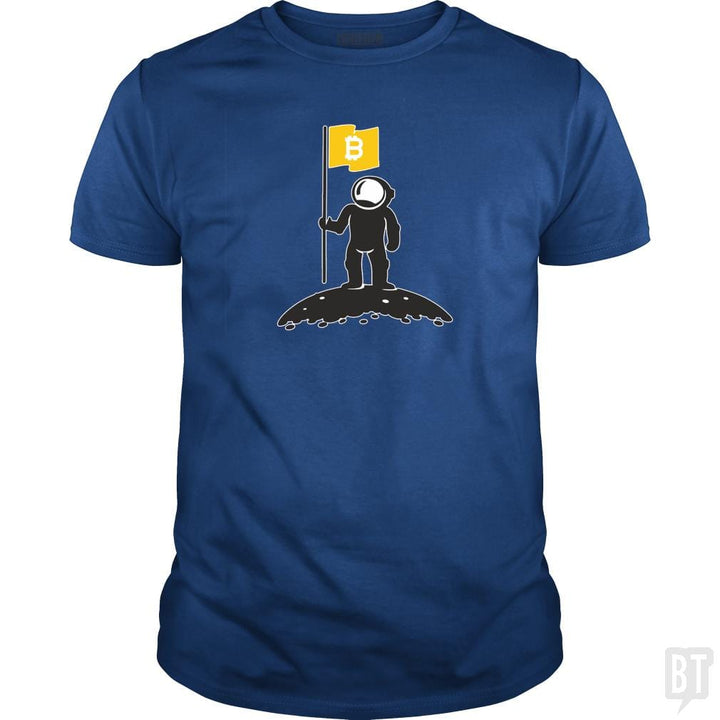 Bitcoin To The Moon Tee Bitcoin Shirt - BustedTees.com