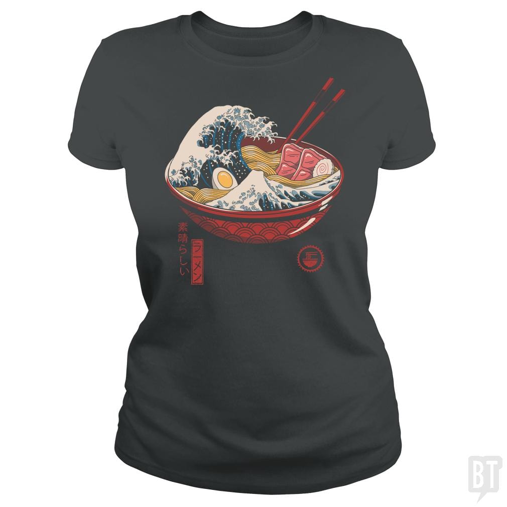 Great Ramen Wave - BustedTees.com