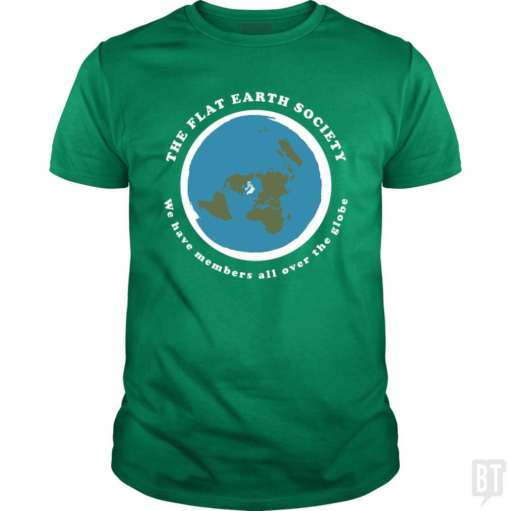 Flat Earth Society - BustedTees.com