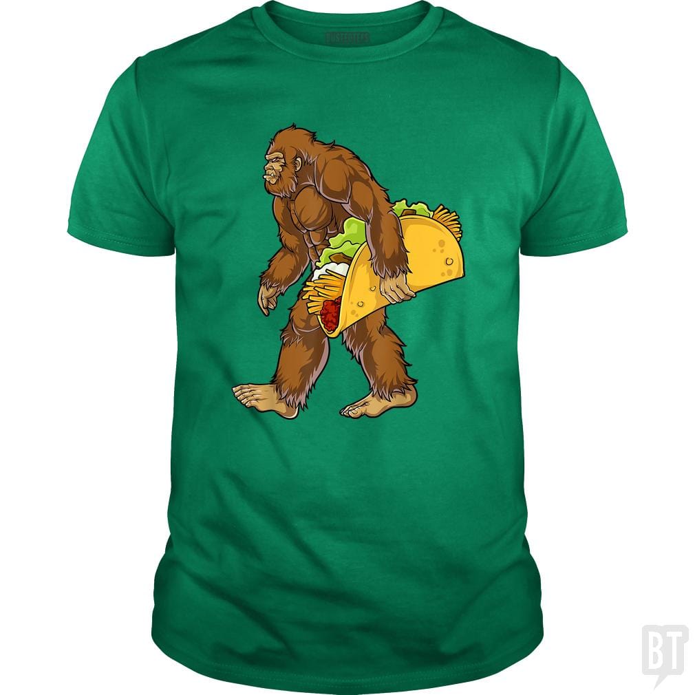 Bigfoot Carrying Taco - BustedTees.com