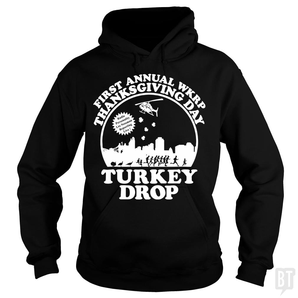 Funny Turkey Thanksgiving Day Shirt Wkrp-Turkey-Dr - BustedTees.com
