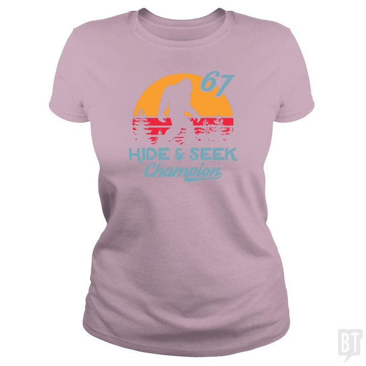 Bigfoot Real Hide And Seek Champion - BustedTees.com