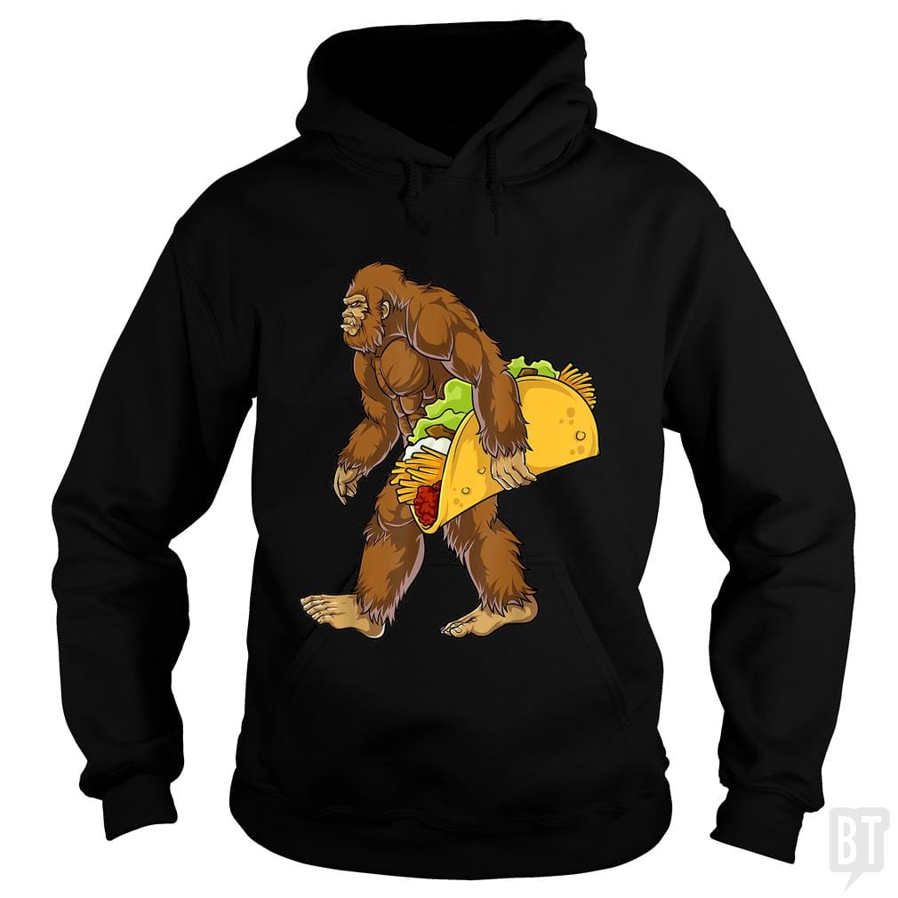 Bigfoot Carrying Taco - BustedTees.com