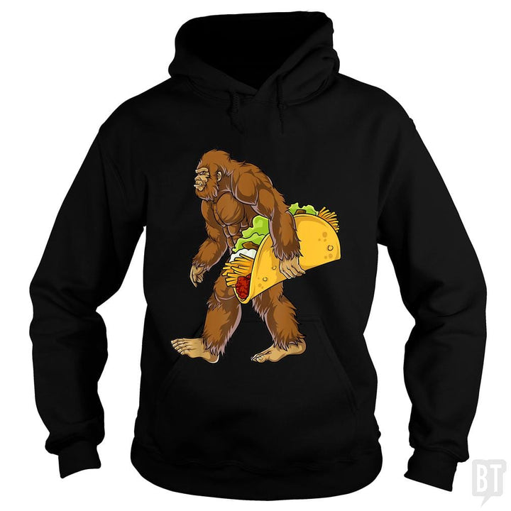 Bigfoot Carrying Taco - BustedTees.com