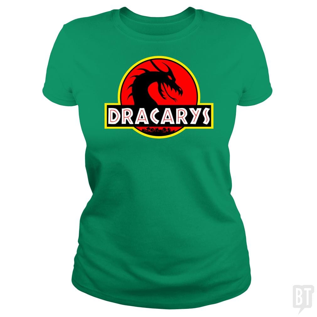Dracarys Jurassic Dragon Thrones Parody T-Shirt - BustedTees.com