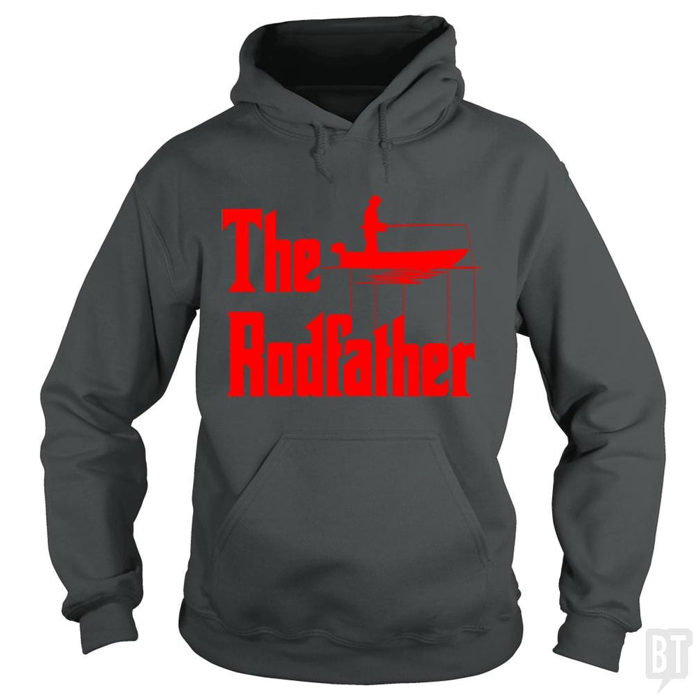 The Rodfather. Funny Fishing Tshirt for Fisherman - BustedTees.com