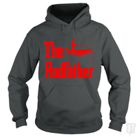Load image into Gallery viewer, The Rodfather. Funny Fishing Tshirt for Fisherman - BustedTees.com
