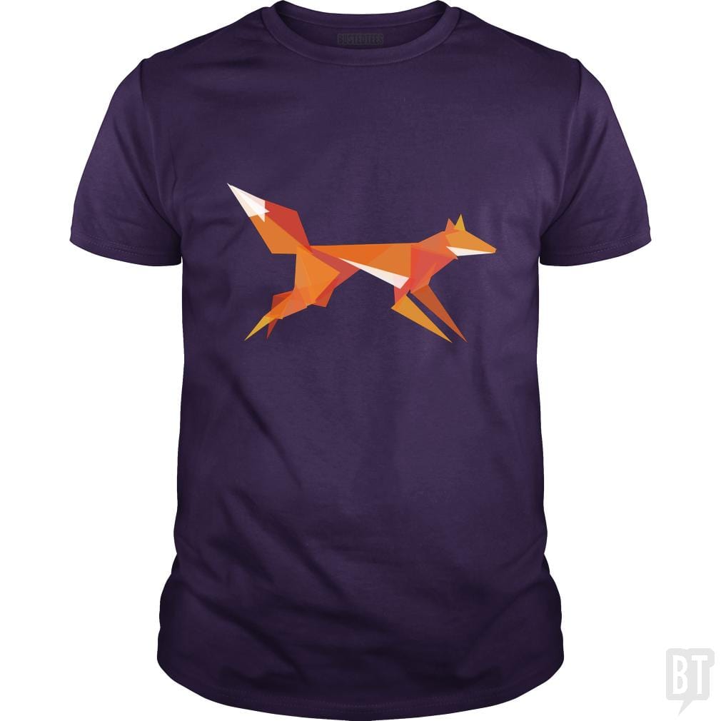 Fractal Geometric Fox - BustedTees.com