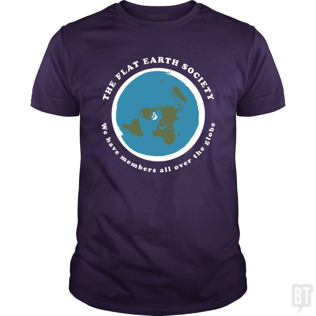 Flat Earth Society - BustedTees.com