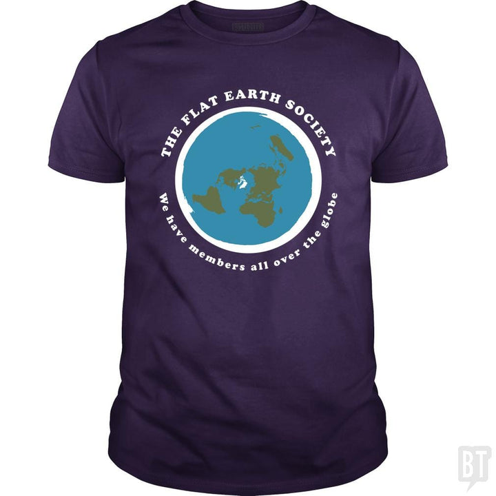 Flat Earth Society - BustedTees.com