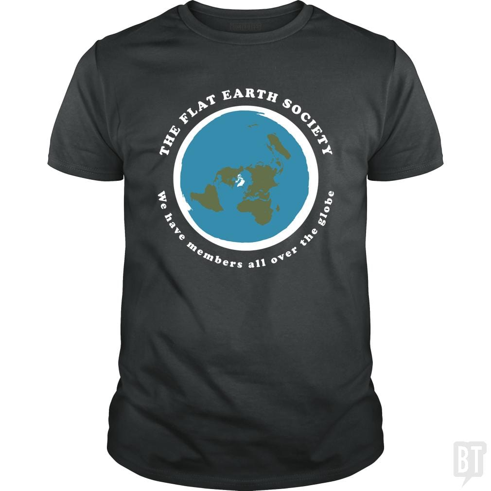 Flat Earth Society - BustedTees.com