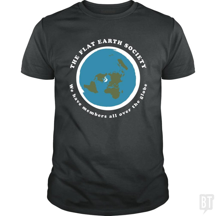 Flat Earth Society - BustedTees.com