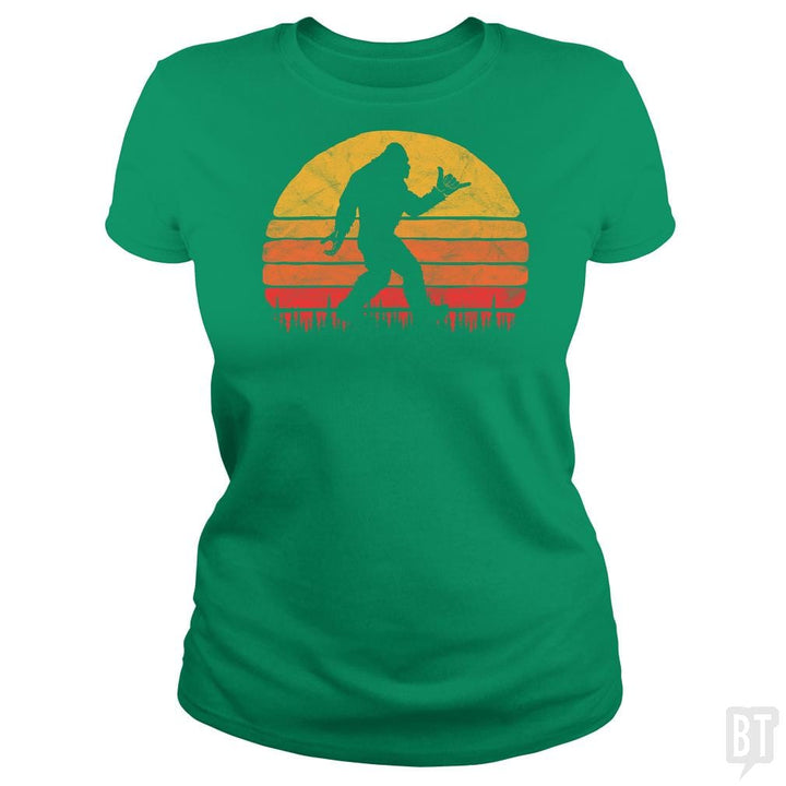 Funny Shaka Aloha Bigfoot Surfer Shirt - Believe D - BustedTees.com