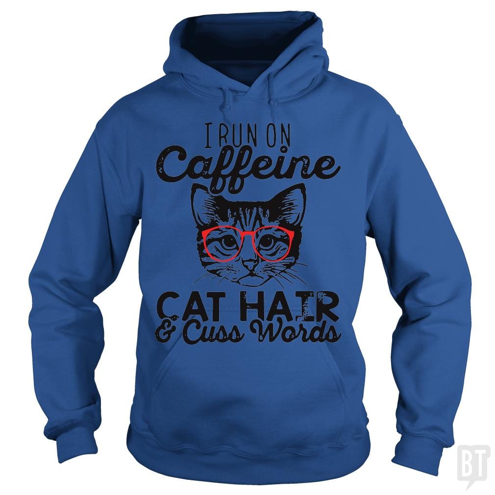 i run on cafeeine t shirt - BustedTees.com