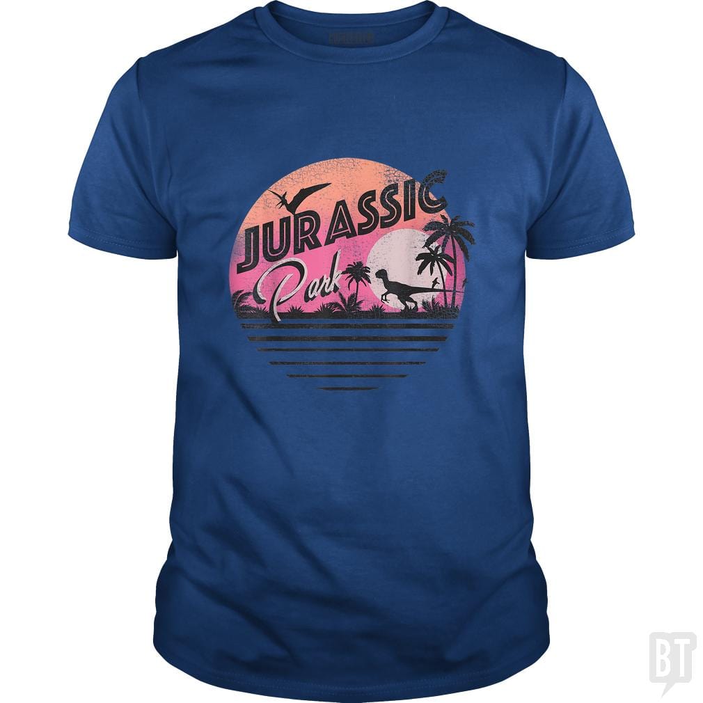 Retro 90's Dinosaur Scene - BustedTees.com