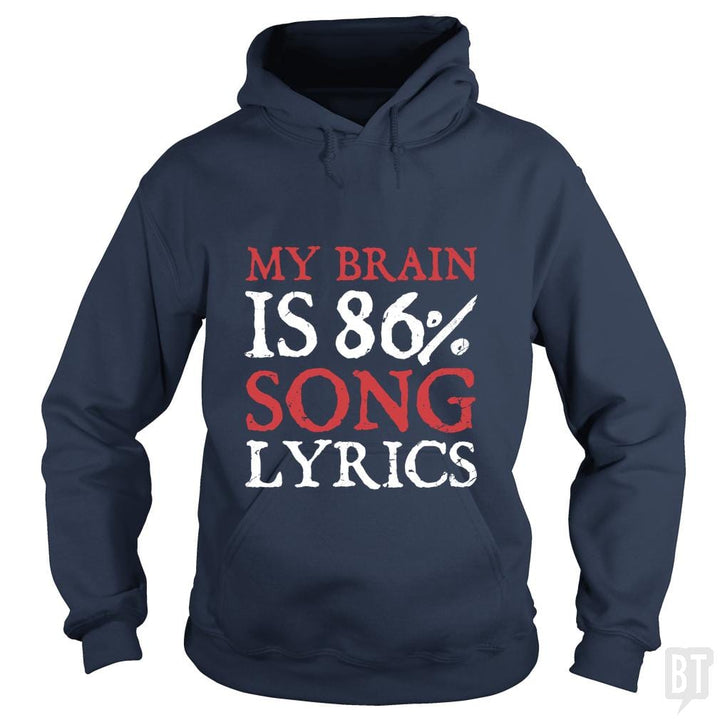 Lyrics Brain - BustedTees.com